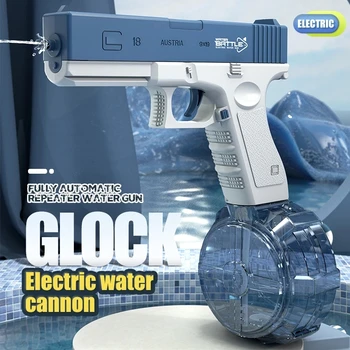 Сверхбольшой емкости высокоскоростной реактивный детский игрушечный пистолет Glock электрический игрушечный водяной пистолет перезаряжаемый водяной пистолет большой емкости