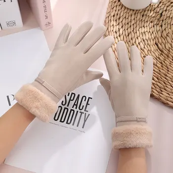 Потрясающая цена 1 пара $9,9 Теплые хлопчатобумажные перчатки, защищающие от холода зимой. Симпатичный сенсорный экран для вождения на открытом воздухе