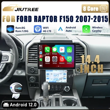 14,4-дюймовая автомагнитола Android 12 для Ford Raptor F150 2007-2015 Автомобильные мультимедиа Carplay Android Auto 4G WIFI GPS Навигация