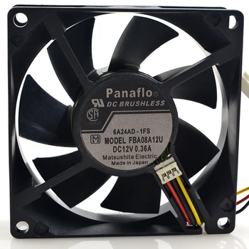 Для Panaflo FBA08A12U DC 12V 0.36A 8 см 8025 80x80x25 мм Вентилятор охлаждения