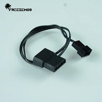 Интерфейс вентилятора материнской платы FREEZEMOD От большого порта 4PD к маленькому удлинителю кабеля 3pin.ZJX-DX3