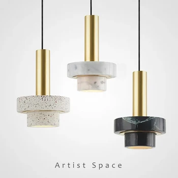 Современный скандинавский дизайн, мраморная светодиодная подвесная лампа для гостиной, спальни, столовой, кухни, прикроватной тумбочки, украшения бара, люстра, светильник