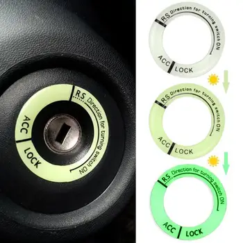 Украшение автомобиля Крышка кольца для ключей зажигания при запуске двигателя для Peugeot RCZ 206 207 208 307 407 308 508