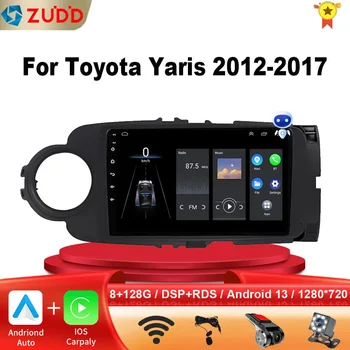 8G 128G WIFI Автомобильный Радиоприемник Для Toyota Yaris LHD RHD 2012-2017 Мультимедийный Видеоплеер Android10 BT DSP Auto Carplay No 2din
