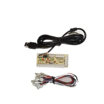 Высококачественная Печатная плата USB-энкодера с Нулевой Задержкой для подключения к Аркадному Джойстику С Кабелями