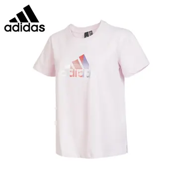 Оригинальная женская футболка Adidas FI BOS TEE нового поступления, спортивная одежда с коротким рукавом