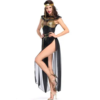 Роскошный костюм Клеопатры, Сексуальная женская одежда Древнеегипетского фараона, Косплей для взрослых на Хэллоуин, Длинное платье королевы Египта
