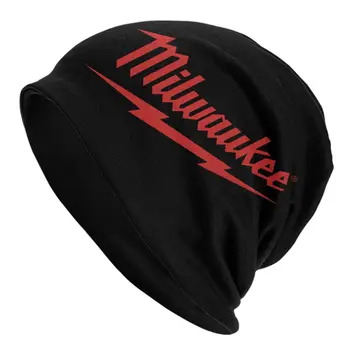 Шляпы-капоты с логотипом Milwaukees, Уличная Вязаная Шапка для мужчин и женщин, Осенне-зимние Теплые Тюбетейки, Шапочки-ушанки