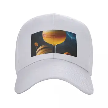 Коктейльная кепка Saturn, бейсболка, панама, солнцезащитные кепки для женщин, мужские