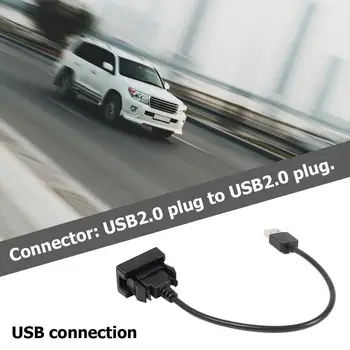 USB-удлинитель для скрытого монтажа на приборной панели автомобиля Строгие стандарты качества Отличный пластиковый адаптер для Toyota Camry Highlander