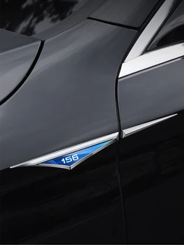 2 штуки металлических декоративных наклеек на переднюю дверь автомобиля для alfa Romeo 156 с логотипом Автомобильные аксессуары
