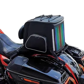 Багажные сумки для мотоциклов Crelander со светодиодным дисплеем, водонепроницаемые багажные коробки для мотоциклов с управлением Smart App Для багажной полки