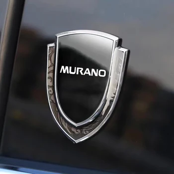 1 ШТ. Наклейка на боковое крыло автомобиля, наклейка на окна для Nissan Murano, Металлическая этикетка, наклейка с эмблемой, хромированные аксессуары для автомобиля