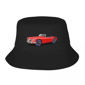Новый классический MG MGA Roadster в красной широкополой шляпе с козырьком, Новый в шляпе с тепловым козырьком, мужская шляпа, женская