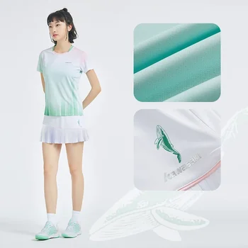 Теннисная футболка Kawasaki, спортивная одежда, спортивная одежда для бадминтона, спортивная майка, платье без рукавов, юбка, женская