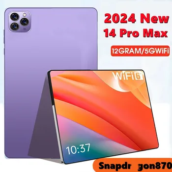 Tab 14 Pro Max 2023 Планшет Android 12-11 Дюймов Snapdragon 870 с IPS дисплеем Планшет 12 ГБ 512 ГБ Планшеты ПК Глобальная версия 5G Pad Pro