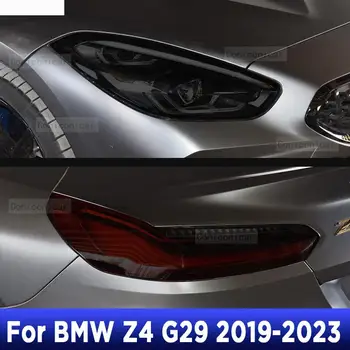 Для BMW Z4 G29 2019-2023 Оттенок Автомобильных Фар Дымчато-Черный Защитная Пленка Защитные Аксессуары Наклейка Налобный Фонарь PPFfilm