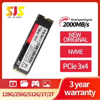SJS Новый SSD NVME M.2 128 ГБ 256 ГБ 512 ГБ 1 ТБ 2 ТБ Жесткий Диск Твердотельный PCIe 3,0 Жесткий Диск 2280 Внутренний М2 Твердотельный для Ноутбука