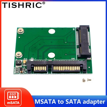 TISHRIC M.2 MSATA SSD К 2,5 SATA Адаптеру M2 Mini PCI SSD Конвертер Riser Card Модульная Плата Для ПК Ноутбука Дополнительная Карта Со Скоростью до 6Gps