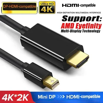 Mini DP-HDMI-совместимый Кабель 4K 30Hz Mini DisplayPort-HD Адаптер Display Port Видео Аудио для ПК HDTV Проектор Ноутбук