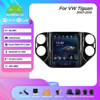 Android 12 DTS для Volkswagen Tiguan 2010-12 Навигация Мультимедийный автомобильный плеер радио 2Din стерео Bluetooth 16PIN/2.5D сенсорный WIFI