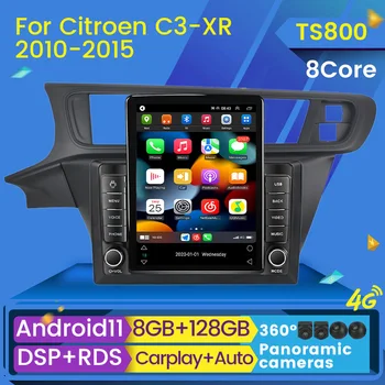Carplay Tesla IPS Экран 8G + 128G Android 11 Автомобильный Радио Мультимедийный Плеер для Citroen C3-XR 2013-2018 Навигация Стерео 2 DIN GPS