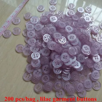 200 шт круглая пуговица для одежды с 4 отверстиями 11 мм фиолетовые пуговицы для одежды