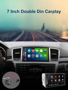 7-дюймовое Беспроводное радио CarPlay Android Auto Универсальный Мультимедийный видеоплеер Double Din Автомагнитола MP5 2 Din