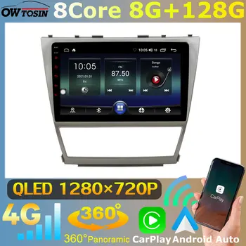 Owtosin 8 Core Android 10 Автомобильный Мультимедийный Для Toyota Camry Aurion XV40 2006-2011 CarPlay Головное Устройство GPS Навигация 4G LTE WiFi 2DIN