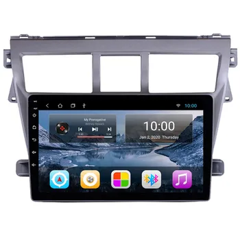 Автомобильное Радио Стерео Для Toyota Vios Yaris 2007-2013 Android 12 GPS Навигация Авторадио Bluetooth Головное устройство