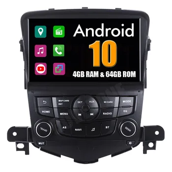 Автомобильный Радио Мультимедийный Плеер для Chevrolet Cruze Lacetti 2 Восьмиядерный Android 10 Automotivo GPS Навигация Навигатор Стерео