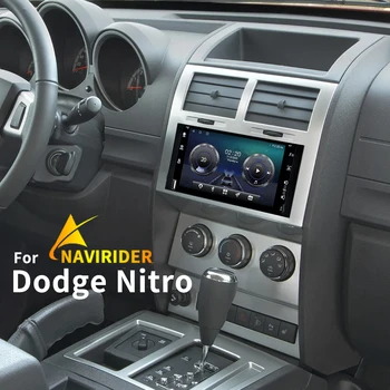 Android 13 Для Dodge Nitro 2009 SXT Автомобильный Радиоприемник Мультимедийный Видеоплеер Головное Устройство Авторадио Сенсорный Экран GPS Навигация CarPlay
