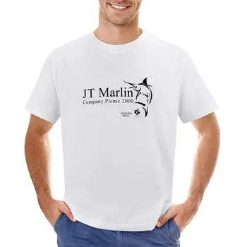 Футболка для пикника компании JT Marlin, винтажная одежда, милые топы, дизайнерская футболка для мужчин