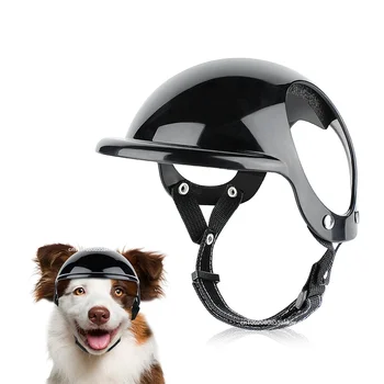 Шлем для маленькой собаки с отверстием для ушей, Мотоциклетный шлем для собак, Мультиспортивная каска для собак, уличная велосипедная собачья кепка для собак и кошек