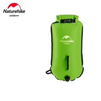 Naturehike 28L Двойная подушка безопасности для плавания, надувная водонепроницаемая сумка для подводного плавания, дрейфующего снаряжения для плавания на открытом воздухе