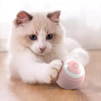 Игрушка для кошек со скрытым портом зарядки, Usb-перезаряжаемый игрушечный мяч для кошек с красочной подсветкой, не содержащий Bpa Power Ball Котенок для бесконечного