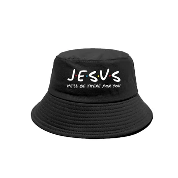 Иисус, он будет рядом с вами, друзья, широкополые шляпы, летние уличные рыбацкие кепки, религиозная христианская шляпа Боб MZ-362