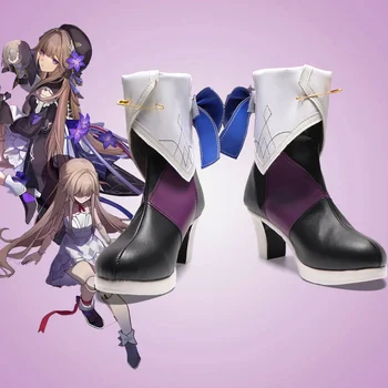 Новая игра Honkai Impact 3 Rail Herta Shoes Ботинки для Косплея на Хэллоуин Aksesori Dibuat Sesuai Pesanan