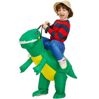 Детский Надувной костюм динозавра, костюм талисмана из аниме, костюмы для косплея на Хэллоуин, Пурим, Рождественскую вечеринку для мальчиков и девочек