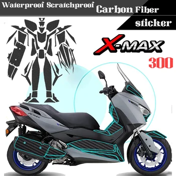 Мотоциклетные Наклейки Carbon Protector Накладка На Крышку Выхлопного Топливного Бака Боковые Наклейки На Бензобак Yamaha Xmax300 Xmax 300 2022