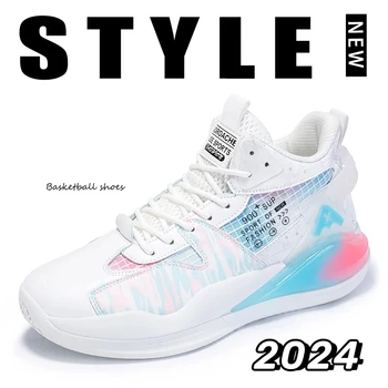 2024 Новая мужская обувь модная уличная повседневная обувь студенческая молодежная спортивная баскетбольная обувь Дышащие кроссовки