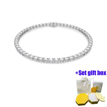 Модное и очаровательное ожерелье с бриллиантами, серебряные украшения-конфеты, подходящее для красивых женщин, бесплатная доставка