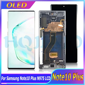 Небольшой размер OLED Для Samsung Note 10 + Note10 Plus ЖК-дисплей С Сенсорным Экраном Digitizer Для Замены ЖК-дисплея SM-N975F SM-N9750