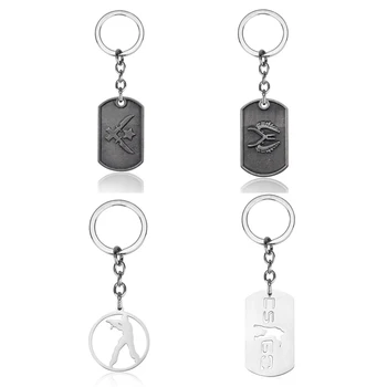 Брелок для ключей CS GO с логотипом Counter Strike CSGO, армейский брелок для ключей, модная игра, ювелирные изделия из цинкового сплава, мужчины оптом