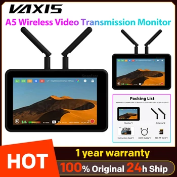 Беспроводной Монитор Vaxis Atom A5 TX RX с Подсветкой 5,5-дюймового экрана, Встроенный Беспроводной Видеотрансляционный приемник pk Atom A5H