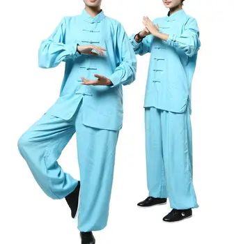 УНИСЕКС 7 цветов Летняя и весенняя льняная и хлопковая синяя одежда для тайцзицюань кунг-фу Вин чун дзен лэй униформа для медитации костюмы для боевых искусств