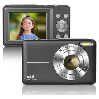 Цифровая камера 1080P Full HD 44-Мегапиксельная Компактная Камера 2,4-дюймовый ЖК-экран С 16-кратным Цифровым Зумом Мини-Видеокамера