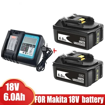 Высококачественная Аккумуляторная Батарея BL1860 18V 6000mAh Литий-ионная для Makita 18v Battery BL1840 BL1850 BL1830 BL1860B LXT400