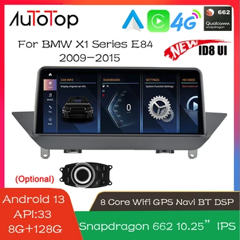 AUTOTOP Android 13 Автомобильный Радиоприемник Стерео Для BMW X1 E84 2009-2015 CIC Snapdragon 662 8G + 128G Центральный Мультимедийный Плеер 2Din GPS Navi