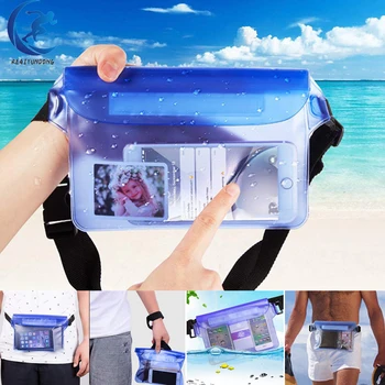 Водонепроницаемая сумка для плавания для мобильного телефона, регулируемая поясная сумка, сумки через плечо для занятий водными видами спорта на открытом воздухе, на пляже, на лодке